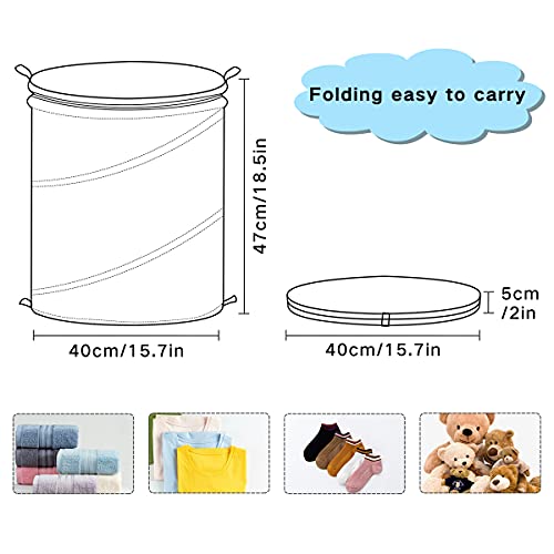 Old American License Pop Up Laundry Hamper Collapsible with Lid Dirty Clothes Hamper Laundry Basket Storage Baskets Organizer for Home, Laundry, Travel