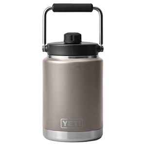 yeti rambler half gallon jug, vacuum insulated, stainless steel with magcap, sharptail taupe