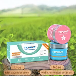 TICARVE Cleaning Gel Car Putty Slime for Detailing Putty Detail Tools Car Interior Cleaner Automotive Cleaning Keyboard Cleaner Blue Rose (2Pack)