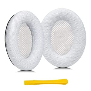 molgria qc45 ear pads cushion, replacement scaly figure earpads for bose quiet comfort qc45 qc 35 ii qc35 qc35ii headphones(white)