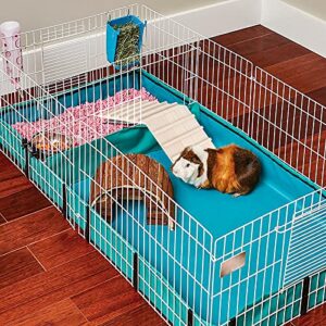 YUEPET Small Animal Wooden Cage Bridge Guinea Pig Habitat Ramp Over Nature Climbing Ladder Toy for Rabbit Hamster Bunny Ferret Squirrel Hedgehog Chinchilla Rat Gerbils Mouse