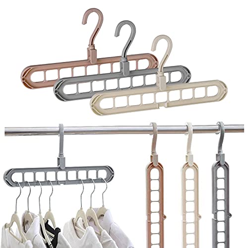 Royalwise Closet Organizers and Storage,Hangers Space Saving,Clothing Cascading Hanger ,Closet Storage Organization for Wardrobe Heavy Clothes,Shirts,Pants,Dresses,Coats (6pcs)