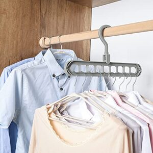 Royalwise Closet Organizers and Storage,Hangers Space Saving,Clothing Cascading Hanger ,Closet Storage Organization for Wardrobe Heavy Clothes,Shirts,Pants,Dresses,Coats (6pcs)