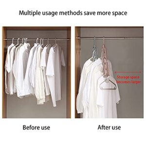 Royalwise Closet Organizers and Storage,Hangers Space Saving,Clothing Cascading Hanger ,Closet Storage Organization for Wardrobe Heavy Clothes,Shirts,Pants,Dresses,Coats (6pcs)