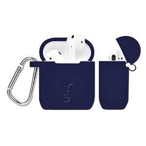 affinity bands tottenham hotspur engraved silicone case cover compatible with apple airpods gen 1 & 2 (navy)