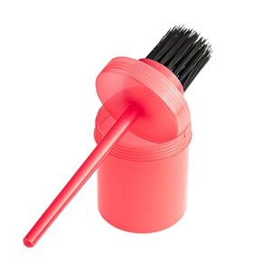 bitz plastic horse hoof oil brush (one size) (red)