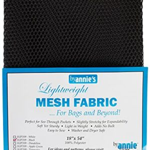 Mesh Fabric Lightweight Primary Bundle- Dandelion, Parrot Blue, White, Black and Atomic Red - 18" x 54" with Tape Measure-Bundle of 6 Items Primary