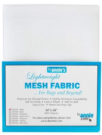 Mesh Fabric Lightweight Primary Bundle- Dandelion, Parrot Blue, White, Black and Atomic Red - 18" x 54" with Tape Measure-Bundle of 6 Items Primary