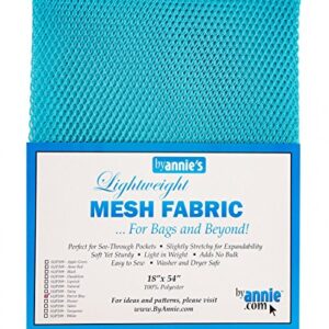 Mesh Fabric Lightweight Primary Bundle- Dandelion, Parrot Blue, White, Black and Atomic Red - 18" x 54" with Tape Measure-Bundle of 6 Items Primary