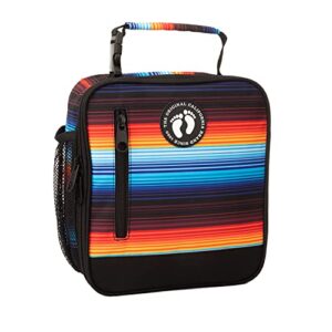 hang ten basic insulated lunch bag for school and work, thermal reusable office lunch box for kids, boys, girls, men, women (summer sunset stripes)