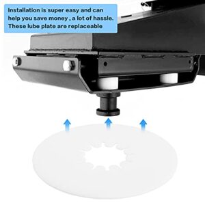 Usamate Fifth Wheel Lube Plate - 10 Inch Lube Plate Keep The Hook and Kingpin Clean