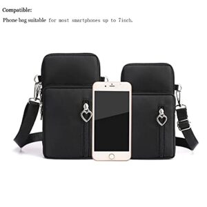 Universal Crossbody Wallet Phone Bag for Women Mini Shoulder Arm Bag Cell Phone Purse Compatible for iPhone/Samsung Galaxy