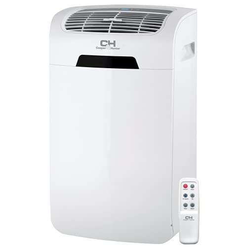 Cooper & Hunter 14,000 BTU 115V Dual Hose Heat Pump Portable Air Conditioner and Heater Including Remote Controller