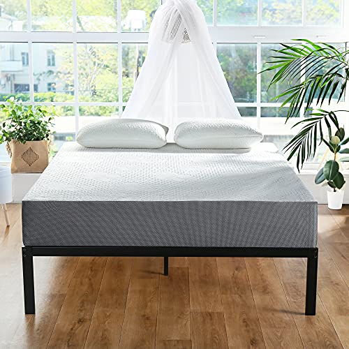 PrimaSleep 7 Inch Gel Infused Superior high-Density Memory Foam Mattress, CertiPUR-US® Certified, Gray, Twin