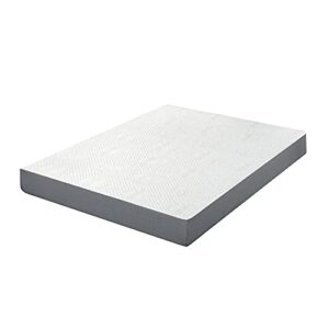 PrimaSleep 7 Inch Gel Infused Superior high-Density Memory Foam Mattress, CertiPUR-US® Certified, Gray, Twin