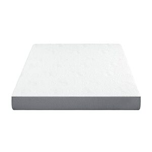 PrimaSleep 7 Inch Gel Infused Superior high-Density Memory Foam Mattress, CertiPUR-US® Certified, Gray, Twin