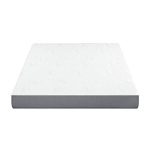 PrimaSleep 7 Inch Gel Infused Superior high-Density Memory Foam Mattress, CertiPUR-US® Certified, Gray, Twin