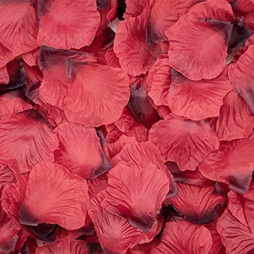 Vanleonet Rose Petals 2000 PCS Artificial Flower Silk Petals,Wedding Party Holiday Decoration for Romantic Night Valentine Day