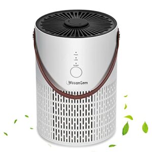 mooongem air purifier air filter for bedroom home，air purifier with fragrance sponge for better sleep，home air purifiers with night light