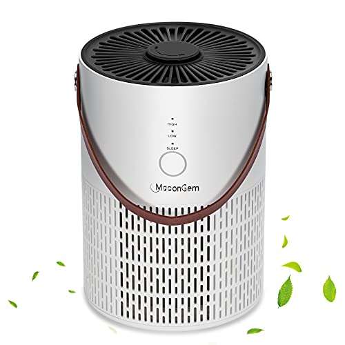 MooonGem Air Purifier Air Filter for Bedroom Home，Air Purifier with Fragrance Sponge for Better Sleep，Home Air Purifiers with Night Light