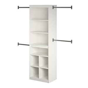 ameriwood home systembuild rochon closet storage system in white