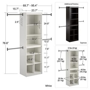 Ameriwood Home SystemBuild Rochon Closet Storage System in White