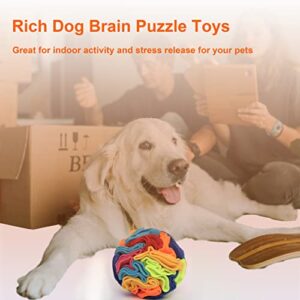 Ablechien Snuffle Ball - Snuffle Ball for Dogs Encourage Natural Foraging Skills, Dog Toys for Boredom and Stimulating Dog Puzzle Ball with Storage Bag Machine Washable…