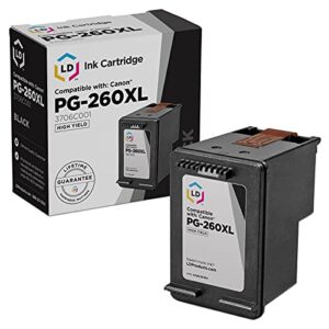 ld products remanufactured replacement for canon 260 3706c001 ink cartridges 260xl 260 xl pg-260 xl compatible with pixma tr7020 ts5320 ts6420 ts6400 ts5300 (black)