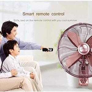 Wall Mount Oscillating Fan Retro Wall-mounted, Industrial Oscillating Fan With Copper Motor And Remote Control, 3 Levels Adjustable, Wide-angle Air Supply