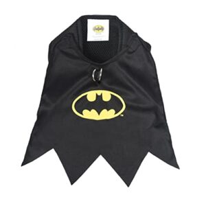 DC Comics for Pets Batman Dog Harness | Soft and Comfortable No Pull Harness for Dogs, Dog Batman Costume | Cute Small Dog Halloween Costume for Small Dogs, Batman Harness, Puppy Harness, Pet Harness