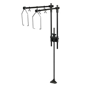 betazooer reptile dual lamp stand metal adjustable heating lamp holder light fixture retractable ideal for reptile glass terrarium amphibians/terrestrial invertebrates vivarium