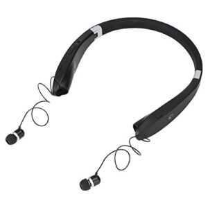 sx-991 bluetooth wireless stereo neckband earbuds, foldable neck hanging type telescopic headset, cvc broadband noise reduction, smart matching connection for tablet, laptop, desktop and cell phone