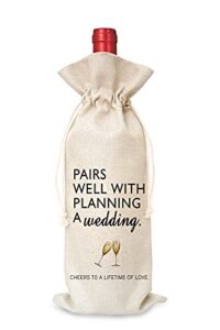 wedding gifts wine bag（1 pc）, mr and mrs wedding gift, engagement gift-j14