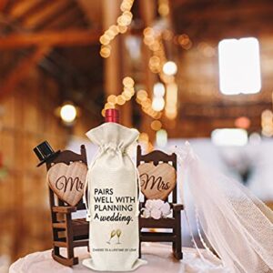 Wedding Gifts Wine Bag（1 Pc）, Mr and Mrs Wedding Gift, Engagement Gift-J14