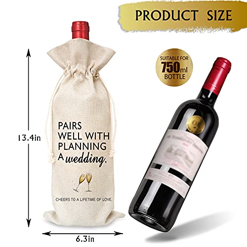 Wedding Gifts Wine Bag（1 Pc）, Mr and Mrs Wedding Gift, Engagement Gift-J14
