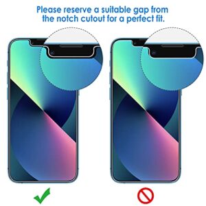 JETech Privacy Screen Protector for iPhone 13/13 Pro 6.1-Inch, Anti Spy Tempered Glass Film, 2-Pack