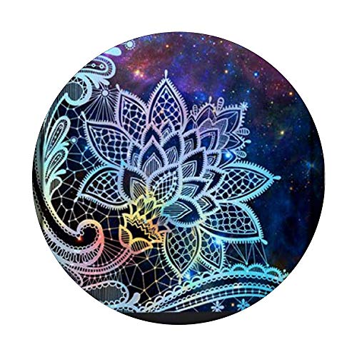 Lace Mandala In Galaxy Nebula Design PopSockets Swappable PopGrip