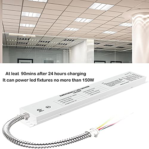 LED Emergency Backup Driver 20W, 120V-347VAC, Rechargeable UL Approved Backup Battery, Over 90mins Emergency Time, for LED troffer, Panel and Tubes