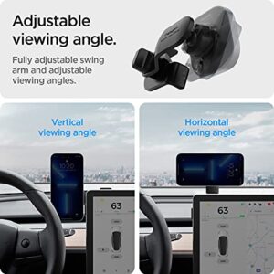 Spigen OneTap Designed for Tesla MagSafe Car Mount Compatible with Model 3/Y/S/X, Ford Mustang Mach-E Compatible with iPhone14/13/12