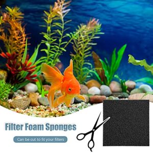 6 Pieces Filter Foam Sponges Aquarium Filter Bio Sponge Filter Media Pad Aquarium Bio Sponge Sheet Cut-to-Size Foam for Aquarium Fish Tank Pond