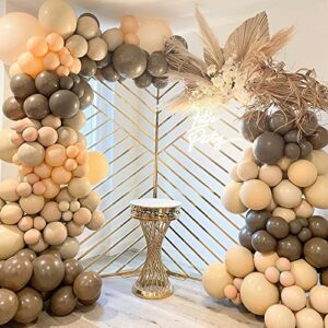 Brown Balloons Garland Kit Arch Nude Neutral Coffee Birthday Party Decorations