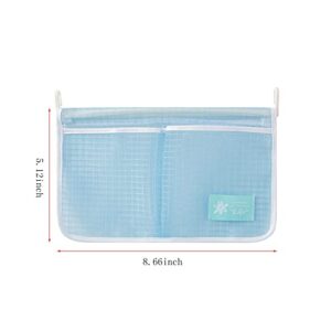 brandname Lanebudd Refrigerator Storage Mesh Bag Hanging Home Kitchen Classification Storage Bag Double Compartment Refrigerator Storage Hanging Bag 2 Pcs,White Blue,Large