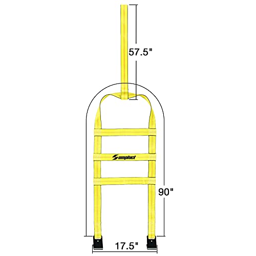 Sumpluct Tow Dolly Basket Straps with Flat Hooks -2 Pack,Car Wheel Straps System Tire Net Fits Most 15"-19" Tires Wheels,10000 lbs Break Strength,Yellow, with 1 Carrying Bag