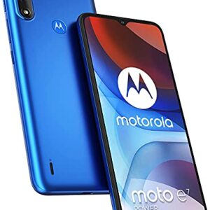 Motorola Moto E7 Power Dual-SIM 64GB ROM + 4GB RAM (GSM Only | No CDMA) Factory Unlocked 4G/LTE Smartphone (Tahiti Blue) - International Version