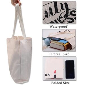 Musical Tote Bag There's a Million Things i Haven't Done But Just You Wait Musical Reusable Tote Bag