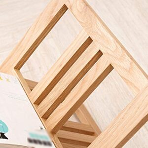 Magazine Newspaper Baskets Magazine Rack Newspaper Magazine Storage Rack Floor-standing Bookshelf Magazine Rack Newspaper Rack Storage Rack Information Rack ( Color : Natural , Size : 393635cm )