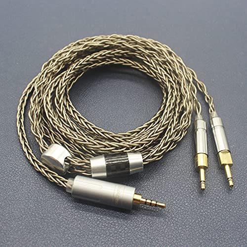 Youkamoo 2.5mm Balanced Headphone Cable Compatible for Sennheiser HD700 HD 700 Headphones 8 Core Silver Plated Replacement Audio Upgrade Cable