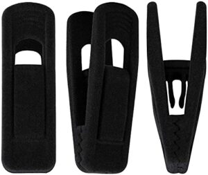 trgowaul velvet hangers clips, pants hangers velvet clips, strong finger clips perfect for thin velvet hangers (40pc, black)