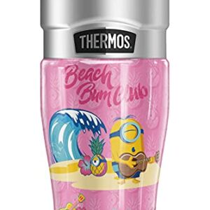 THERMOS Minions Beach Bum Stuart STAINLESS KING Stainless Steel Travel Tumbler, Vacuum insulated & Double Wall, 16oz