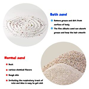 MouseBro Natural Mixed Hamster Bath Sand Hamster Bedding for Syrian Dwarf Hamsters Gerbils Mice Degus Lizard and Other Small Animals,1pack/2.75lb